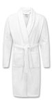 A & B TRADERS Bath Robe 100% Egyptian Cotton Terry Towelling Robe Gown Luxury and Super Soft (White)