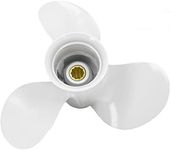 9 7/8x10 1/2 Boat Motor Aluminum Propeller - Compatible with Yamaha Outboard Engines C 20HP 25HP 30HP - Replaces 664-45945-01-EL 664-45945-00-00 - 10 Spline Tooth - Aluminum Outboard Propeller