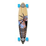 Yocaher Longboard Skateboard Complete Pintail Cruiser 40" x 9" w/Premium Black Grip Tape, Heavy Duty Aluminum Alloy Truck, 71mm Longboard Wheels - Bird Natural