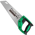 PLOWFAR 350mm Universal Hand Saw 11 TPI Fine Cut Wood Saw 14 inch Universal Saw for Woodworking, Green