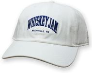 Whiskey Jam 6-Panel Adjustable Unstructured WJ Dad Hat (US, Alpha, One Size, Dropout White)