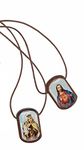 Intercession Catholic Scapular, Wood, Cord, No Gemstone