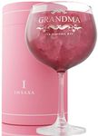 Insaxa Grandma Gifts Fabulous Grandma Large Gin Glass (730ML) Mothers Day Gifts for Grandma Presents for Grandma Christmas Gifts