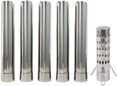 Stove Pipe Spark Arrestor 2.36" Extend Stainless Steel Chimney Cap Set for Vent Smoke & Exhaust