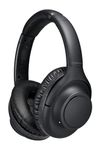 Audio-Technica ATH-S300BTBK Wireless Headphones with Active Noise Cancelling and 90 Hours Battery Life, Black