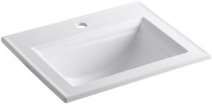 Kohler K-2337-1-0 Memoirs Self-Rimming Lavatory with Stately Design, White