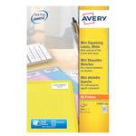 Avery Printable, Customisable Mini Labels, Laser Printers, 84 Labels Per A4 Sheet, 8400 Labels, QuickPEEL (L7656), White, 46 x 11.1 mm