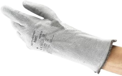 Ansell ActivArmr 42-474 Heat Resistant Work Gloves, High Heat Resistance and Cut Protection, Handling Gloves, DIY, Construction Site, XL (1 Pair)
