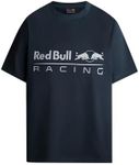 Red Bull Racing X Pepe Jeans Men's RBR Logo Driver Tee T-Shirt, Blue (Dulwich Blue), S