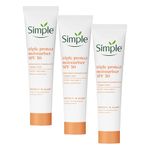 Simple Protect 'N' Glow Triple Protect Moisturiser SPF 30, 40ml (Pack of 3)