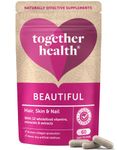 Beautiful Hair, Skin & Nail Daily – Together Health – Whole Food Nutrients – 10 Beauty-Specific Vitamins & Minerals – Hyaluronic Acid – Natural Silica – Vegan Friendly – Made in The UK – Pack of 2