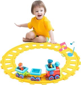 Toddler Musical Train Set Toys,Toddler Electric Train Set,Musical Train Toys with Tracks,Birthday Gifts for 12 18 Month 1 2 3 4 Year Old Boy Girl Infant Child