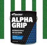 Alpha Grip Non-Slip Paint for Concrete & Asphalt – Non-Skid Coating Ideal for Striping Parking Lots, Playgrounds & Pavements (Tennis Green, 1 Gallon)