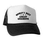 CafePress World's Best Great Grandpa Trucker Hat, Classic Baseball Hat, Unique Trucker Cap