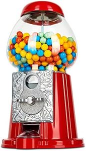 eBuzz 11 Inch Metal Gumball Machine – Coin Operated Bubblegum Sweet Dispenser - Vending Vintage Retro Candy Kid Chewing Piggy Bank Adult Classic Jellybean Bubble Gum