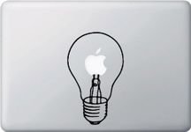 Light Bulb Vinyl Car Sticker Symbol Silhouette Keypad Track Pad Decal Laptop Skin Ipad Macbook Window Truck Motorcycle