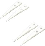FEITA Pointed Ceramic Tips Replaceable Heat Resistance Heads for Ceramic Tweezers - White - 2 Pairs