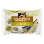 Clover Leaf Brisling Sardines in Olive Oil - 106g, 12 Count - Canned Sardines - Canned Fish - Excellent Source Of Protein - 16g Of Protein Per 80g Serving Drained - Source Of Omega-3 - Source Of Iron - Source Of Vitamin D - Source Of Calcium