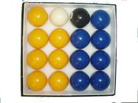 BLUES AND YELLOWS 2" POOL BALLS **