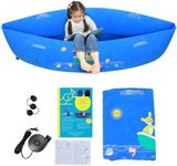 Ted Kangaroo Sensory Chair for Kids - Inflatable Peapod for Children, includes Electric Air Pump Ocean