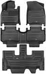 TuxMat - for Chrysler Pacifica 7-Seater Touring 2017-2025 Models - Custom Car Mats - Maximum Coverage, All Weather, Laser Measured - This Full Set Includes 1st, 2nd and 3rd Rows