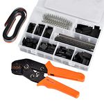 Crimp Connectors, Queta 1550PCS Crimping Tools Set with Female/Male Pin Connector Crimping Pliers for 2.54mm, 2.8mm, 3.96mm KF2510 Connector