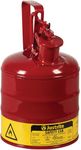 Justrite 026004 Safety Can, 770100Z, Type I, 1 gal, Red