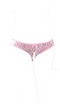 KHUFUZI Women's Sexy Lace Lingerie Panties Sleepwear Gift for Girlfriend (Pink)