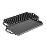 Lodge Cast Iron Chef Style Double Burner Reversible Grill/Griddle