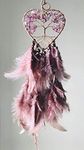 Cuckoo DreamCatchers Copper Crystal Dream Catcher (3 x 11 inch, Pink)