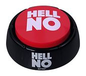 Talkie Toys Products Hell No Button - 10 Funny Hell No Sound Button Sayings - Hilarious Talking Toy to Just Say No - Stress Reliever