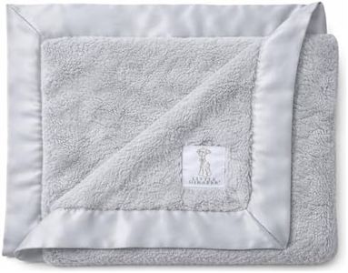 Little Giraffe Baby Blanket - Luxe Soft Blanket with Satin Trim - Baby Stroller Blanket - Newborn Baby Essentials & Baby Gifts - 29x35" - Silver