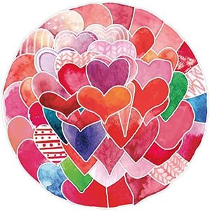 Mixed Love Stickers,50 PCS Love Heart Graffiti Vinyl Waterproof Decals for Water Bottles Computer Bicycle Skateboard Luggage Phone Pad Laptop Kids Teens Stickers Pack