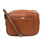 PAUL COSTELLOE Genuine Leather Crossbody Bag - Stylish & Versatile, SAZAVA (CARAMEL CAFÉ) Tan