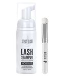 Stacy Lash Paraben and Sulfate-Free Safe Profession Makeup and Mascara Remover/Eyelash Extension Shampoo and Brush Eyelid Foaming Cleanser/Wash for Extensions and Natural Lashes, 50Ml