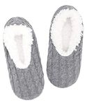 Panda Bros Women Super Soft Slipper Socks with Non Slip Indoor Hospital Slippers Fleece Lined Socks