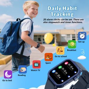 Kids Smart Watch – Blue, Touchscreen, GPS Tracker