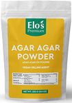 Agar Agar Powder by Elo’s Premium (250 g) Packaged in Canada, Vegan Gelling Agent, Vegetarian Cheese Powder, Gluten Free & Keto Friendly, Healthy Gelatin Substitute Thickener, Odor Free, Perfect for Vegan Cheese, Jellies, Vegan Desserts and More