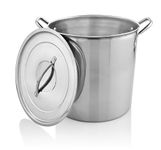 MARBELLA 8 Quart Stainless Steel Stockpot Cooking Pot with Lid Food Grade Heavy Duty Multipurpose Stock Pot for Stew, Simmering, Soup Pot, Gas and Dishwasher Safe Rust Free Cookware Silver