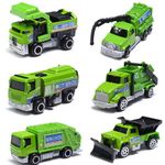 Oriate Sanitation Educational Mini die-cast car Model Set 1:64, Sewage Suction Cleaning car, Garbage Trucks & Other Indoor & Outdoor Toy car, Christmas, Birthday Gift for Boys and Girls 3+