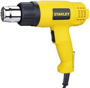 STANLEY SXH1800-IN 1800W 2-Speed Corded Heat Gun with Dual Adjustable Temperature Modes, Ergonomic Handle, 300/500 I/min Airflow, Standing Facility Allows Using Both Hands, Weight 0.6kg