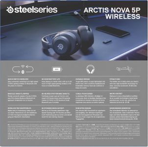 SteelSeries Arctis Nova 5P Wireless Gaming Headset – Black