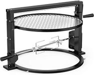 onlyfire Santa Maria Style Grill Rotisserie System Adjustable Cooking Grate Attachment for Weber 57cm 55cm Kettle Grills Backyard Grilling