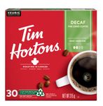 Tim Hortons Decaf Coffee, Single Serve Keurig K Cup Pods, 30 Count