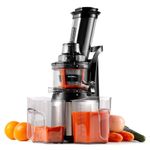 Ventray Cold Press Juicer, 3'' Wide Feed Chute Slow Masticating Juicer Machine for Whole Fruits & Vegetables, 240W, Easy to Clean, High Juice Yield, BPA Free