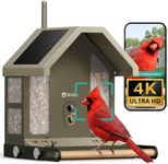 Birdfy Smart Bird Feeder with Camera, 4K UHD Video, Dual-Band 2.4/5GHz Wi-Fi, Solar Powered, AI Identification Lifetime Free, Bird Watching Gift for Bird Lovers