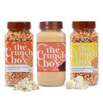 The Crunch Box Popcorn Kernels (Combo Pack) - Butterfly Corn Kernel (400Gms), Mushroom Corn Kernel (400Gms) & BBQ Seasoning (100Gms) - 900 Gms