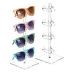 Mooca 2 Piece Acrylic Eyeglasses Frame Riser, 4 Frames for Each Holder