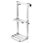 Foldable Heavy Duty Truck Step Ladder - Aluminium Alloy Car Tailgate Ladder, Portable Foldable Car Tailgate Ladder for Light & Heavy-Duty Trucks, Anti-Slip Truck Bed Ladder for Cargo Handling