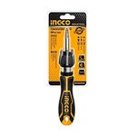 Ingco AKISD0808 8Pcs Ratchet Screwdriver Set - Black